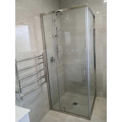 Shower Glass Frameless 2 Sided Swing Door 900x900x2000MM